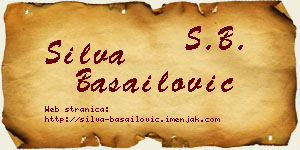 Silva Basailović vizit kartica